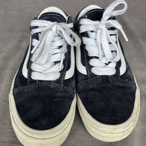 Size M3.5/W5 - Vans Off The Wall Old Skool Sneakers Skate Shoes Suede‎ Black - Picture 5 of 8